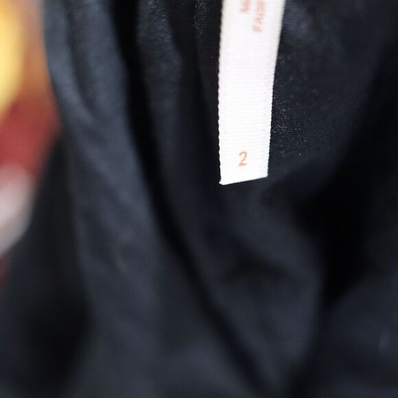 Free People Black Pleather Moto Zip Jacket Small - Picture 14 of 15